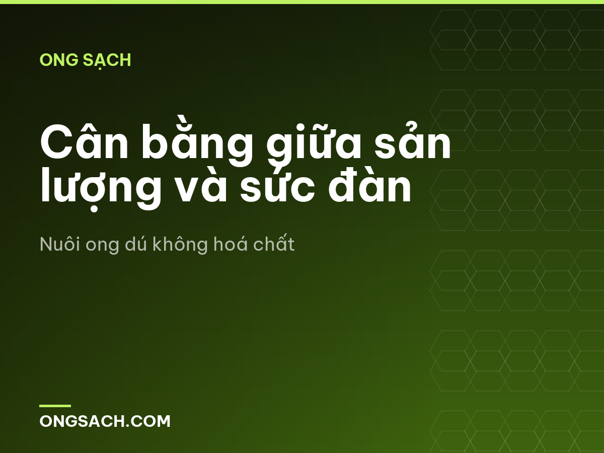 Cân bằng giữa sản lượng và sức đàn