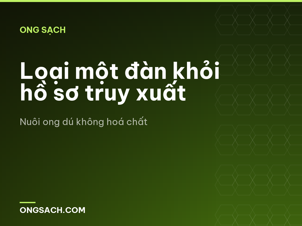 Loại một đàn khỏi hồ sơ truy xuất